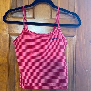 cropped tank with lettering (chilling)